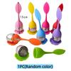 Silicone Loose Leaf Tea Infuser Food Safe Silicone Handle Stainless Steel Filter For Home Office Travel Tea Making