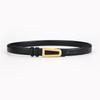 Genuine Leather Belt For Women With Smooth Buckle And Versatile Style For Daily Use