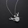 925 Sterling Silver Women's Antler Pendant Necklace - Elegant Light Luxury Christmas Gift