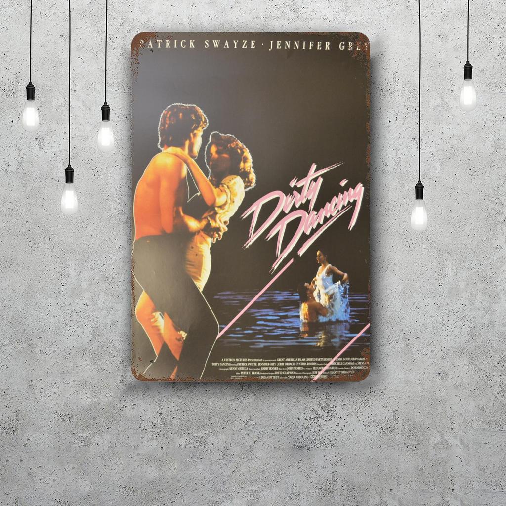 dirty dancing Movie Decor Poster Vintage Tin Sign Metal Sign Decorative Plaque for Pub Bar Man Cave Club Wall Decoration
