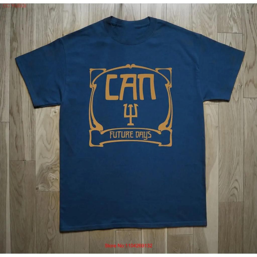 Can Band Rock Future Days Navy T Shirt All Sizes Vintage Homme Streetwear Top For Everyday Wear Unisex Breathable