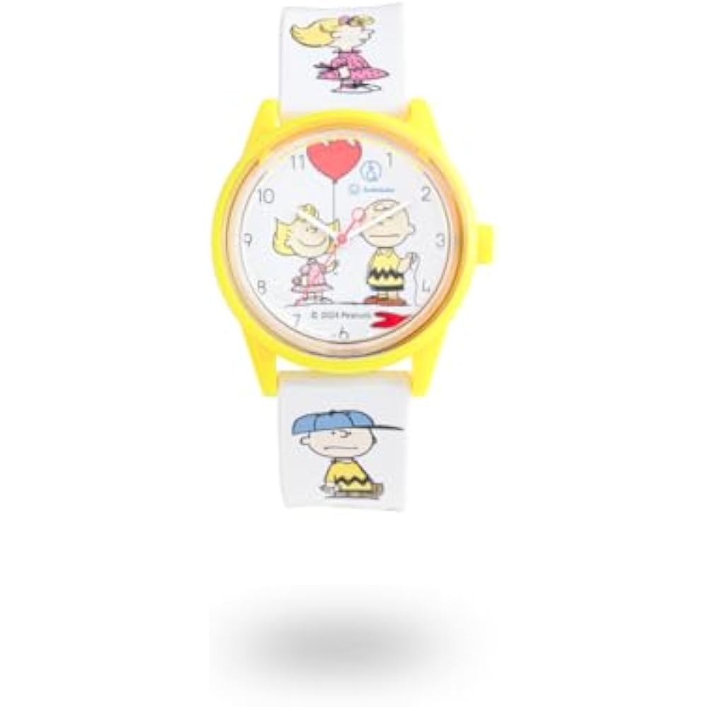 Q&Q SmileSolar (Q & Q Smile Solar) Watch Waterproof PEANUTS COLLECTION Charlie & Sally