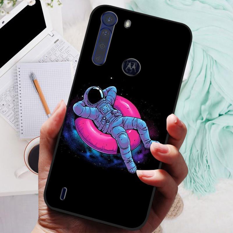 For Motorola One Fusion Case Black Bumper Soft Silicone Cover For Moto One Fusion Plus Phone Cases OneFusion Fusion+ Funda Shell