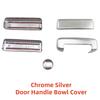 2009 2010 2012 2013 For Ford Transit Classic 5pcs High Quality ABS Chrome Car Accessory Door Handle Bowl Covers Trim Paste Style