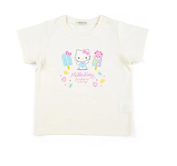 

Лето 2026 100% Хлопок Sanrio Hello Kitty С принтом Повседневная Свободная Футболка Родитель-ребенок Винтаж Харадзюку Топ 52TOYS Коллаборация S