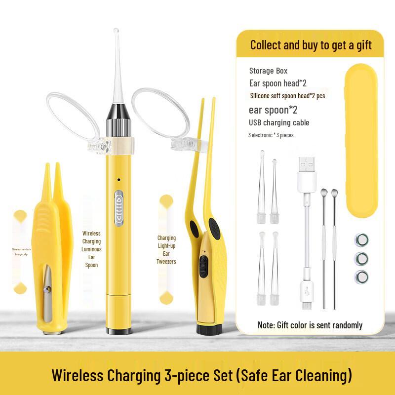 LIEI Illuminated Silicone Ear Cleaner Set