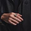 Personalized Cross Design Men's Ring, A Hundred and One Daily Simple Light Luxury Sense Ring Vintage Wind Niche JewelryWholesale