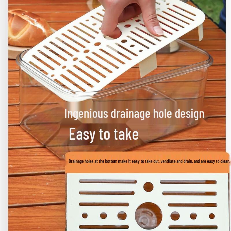 Portable Drainable Food Storage Containers