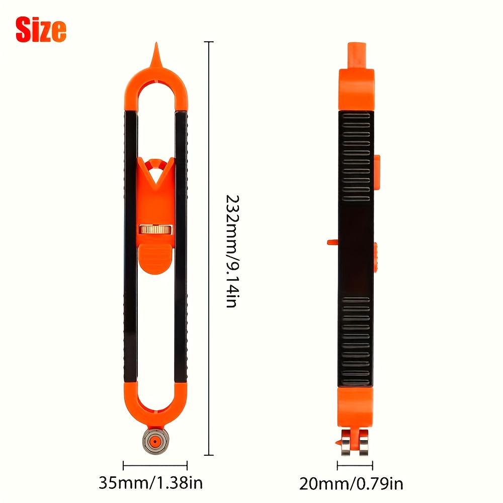 New Profile Scribing Ruler - Contour Gauge with Adjustable Lock, Precise Woodworking Measuring Tool & Profile Duplicator