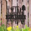 Personalized Metal Wall Art Garden Decor Outdoor Sign Mother's Day Gift
