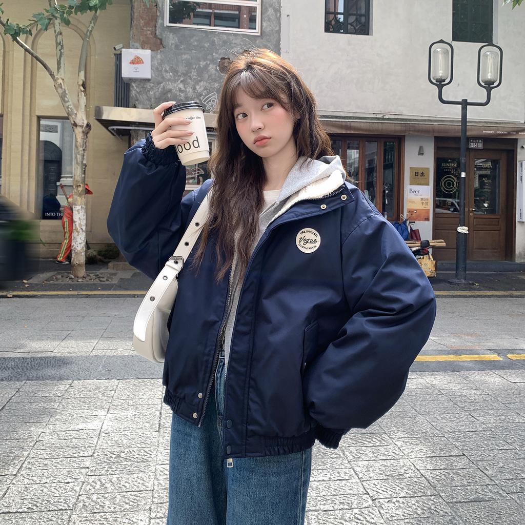 Winter Women's American Style Thickened Fleece Coat Jacket Casual Coat