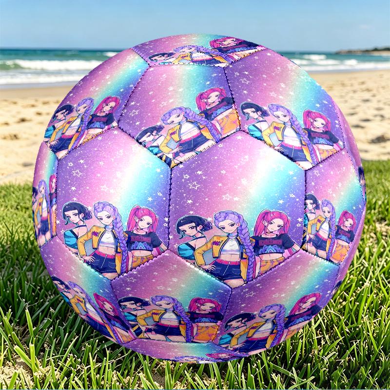 Singer Print Size 5 Soccer Ball, PU Wear Resistant Football for Match Training and Daily Practice, Birthday Gift for Soccer Fans