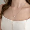TATIANA (925 Silver) Freshwater Pearl Y-Line Long Necklace NZ2509