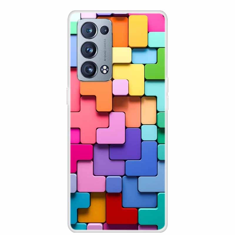

For OPPO Reno 6 Pro Plus 5G Case Reno6 Clear Marble Soft TPU Silicone Back Cover For OPPO Reno6 5G Phone Case Funda Bumper 6pro+ -Reno 6 Pro Plus 5G