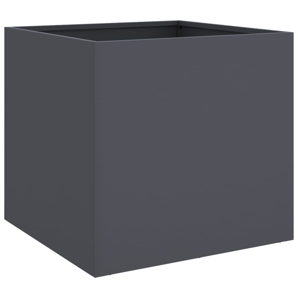 Vidaxl Donice, 2 Szt., Antracytowe, 49X47X46 Cm, Stal