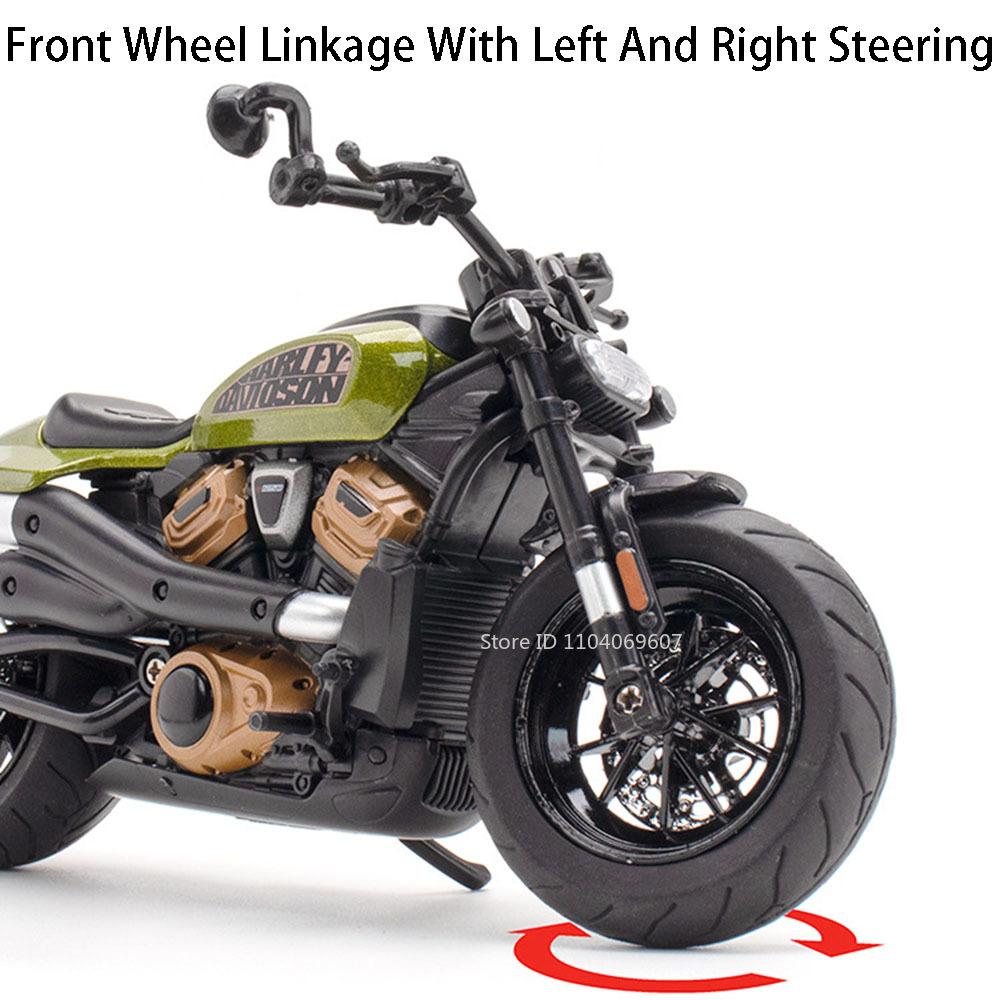 1:12 Sportsters R1 Alloy Motorbike Toy Diecast Model Car Front Wheel Steering Rear Wheel Suspension Motorcycle Boy Birthday Gift