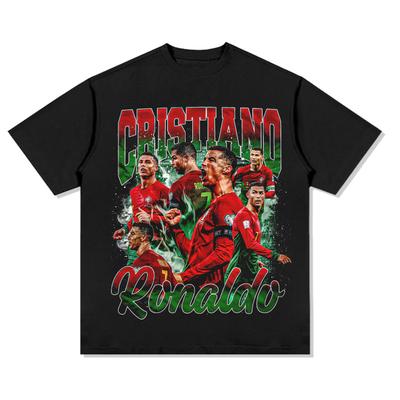 Cristiano Ronaldo Football T Shirt Unisex Oversized Cotton Short Sleeve Dynamic Casual Top For Men Women Street Fashion Outfit