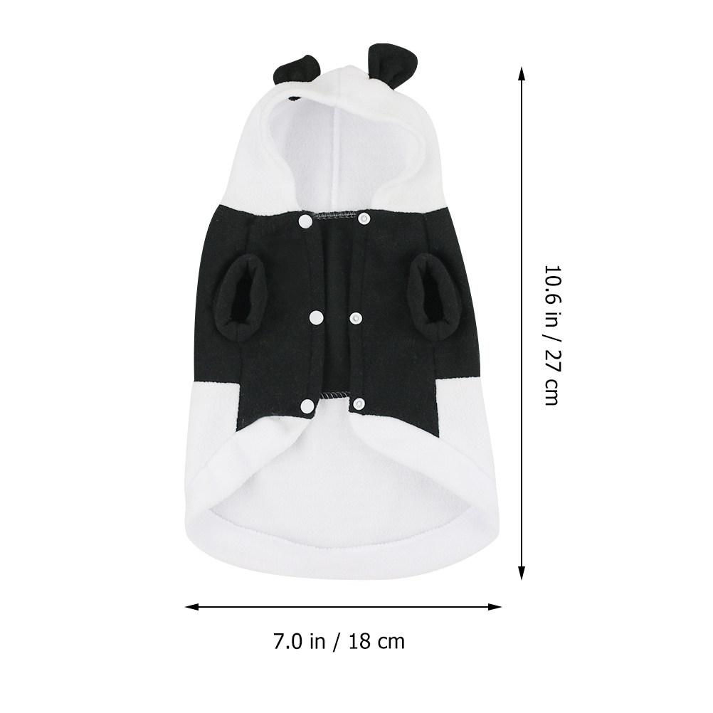1Pcs Pet Costume Autumn Winter Dog Clothes Easy Clean Soft Pet Clothes Panda Shaped Costume