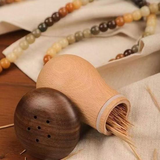 Wooden Mushroom Toothpick Holder Toothpick Dispenser Office Restaurant Desktop Box Home Farmhouse Rustic Toothpick Organizer Container