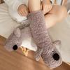 Winter Warm Cartoon Puppy Plush Sleep Socks Snow Socks Home Leg Warmers