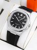 Fashion Business Classic Nautilus Men's Watch Silicone Strap Waterproof Quartz Wristwatch