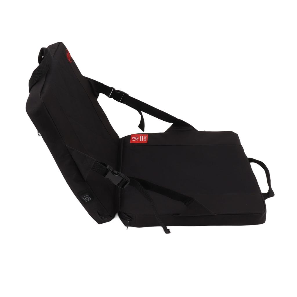 Portable Heating Pad Heated Stadium Cushion for Office Outdoor Camping Black