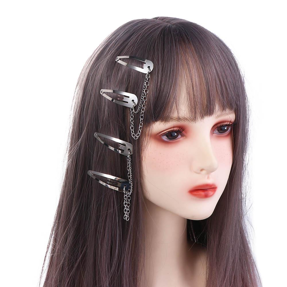 Zinc Zinc Alloy Toy BB Clip Women Hair Accessories Cool Cross Barrette Korean Style Hairpin Punk Hair Clip