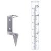 2 in1 Mounting Rack Glass Rain Gauge Easy To Read Garden Moisture Meter  Garden Monitoring