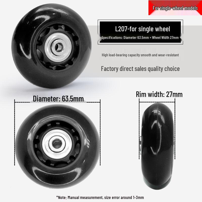 Universal Wheel Replacement for Luggage Suitcase: Leather Caster Rubber Roller Rim Repair Accessories