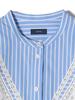 SHIPS for Machine Washable Lace and Striped Light One Size Women's Shirt, Blue, 311111977,