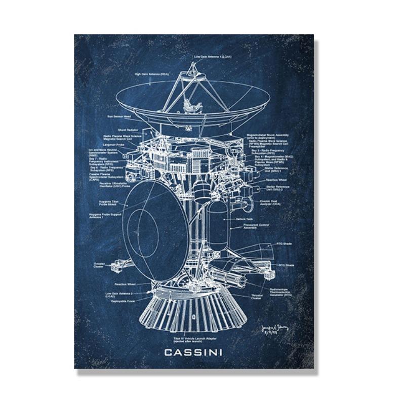 

Винтажный плакат с чертежами на доске, холст, картина, принты, космический шаттл, работа, Наука, настенное искусство, подарок, декор для дома, комнаты, бескаркасный 21cm×30cm NoFrame