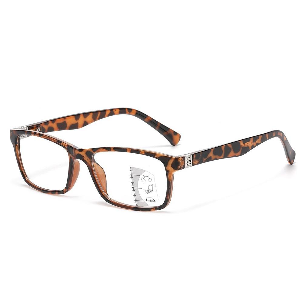 New Multifocal Anti-Blue Light Reading Glasses Unisex Square-Frame High-Definition Presbyopia Eyewear Diopter +1.0 To +4.0