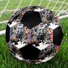 Soccer Ball Colorful Machine Stitched PVC Size 5 Team Training Competition Ready Durable High-Bounce Cool Sports Gift