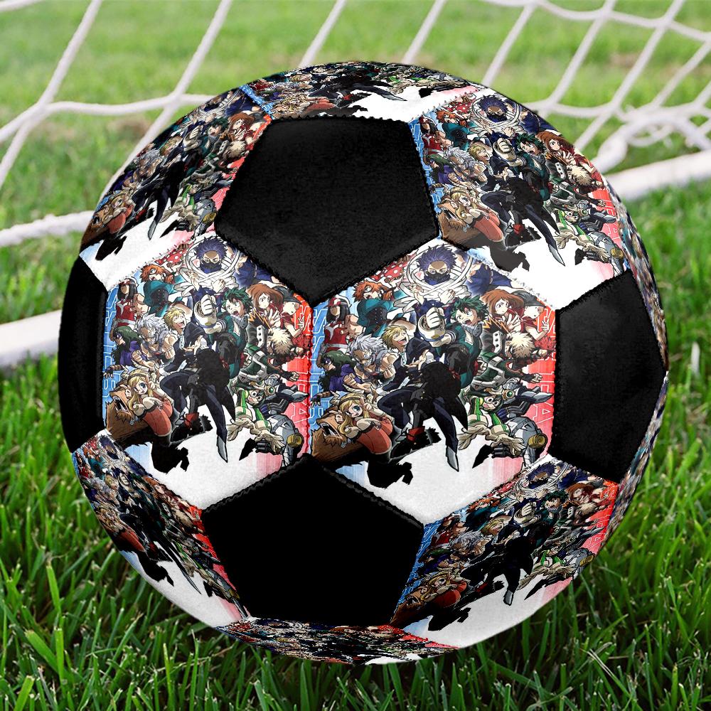 Soccer Ball Colorful Machine Stitched PVC Size 5 Team Training Competition Ready Durable High-Bounce Cool Sports Gift