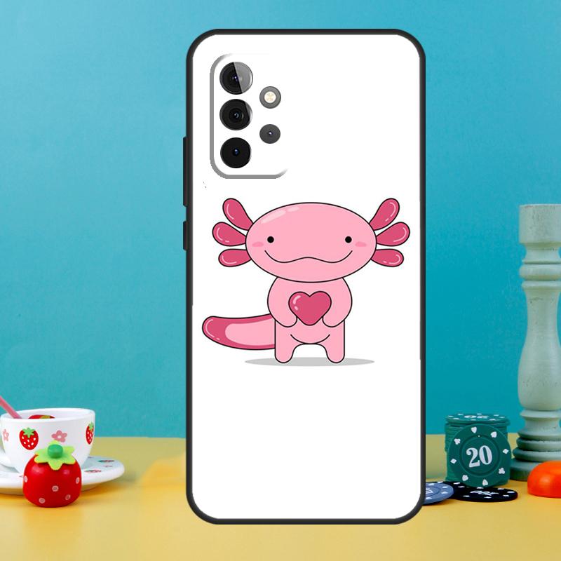 Cute Animal Axolotl Case For Samsung Galaxy A35 A26 A16 A05 A55 A15 A32 A12 A22 A52 A54 A34 A14 A56 A36 A13 A53