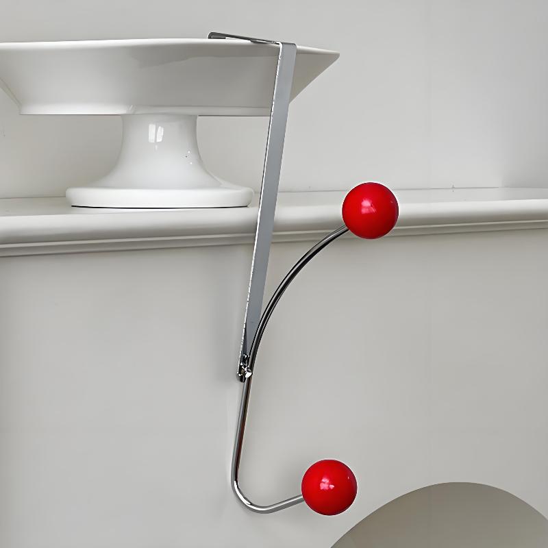 Over-The-Door Iron Hook Rack Easy Install,Heavy-Duty Metal Hooks For Coats,Hats Perfect For Bedroom, Kitchen & Bathroom Storage