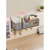 Cesto Portaoggetti da Appendere alla Scrivania Organizer Multifunzione per Cubicolo Ufficio Tavolo da Dormitorio Scaffale da Parete con Ganci