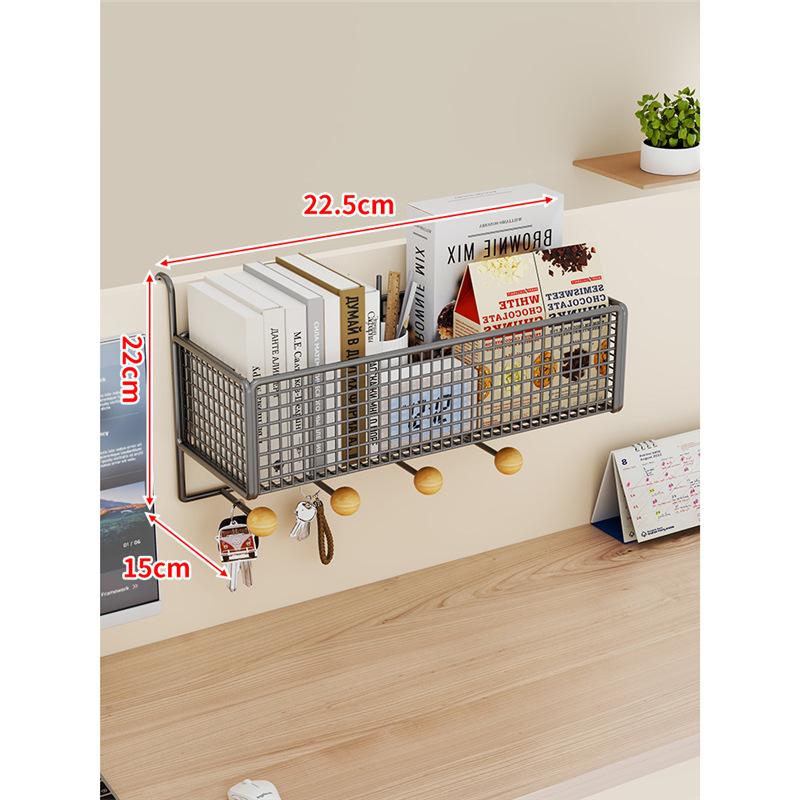 Cesto Portaoggetti da Appendere alla Scrivania Organizer Multifunzione per Cubicolo Ufficio Tavolo da Dormitorio Scaffale da Parete con Ganci