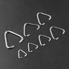 50-200pcs Triangle Clasps Buckle Metal Open Jump Rings Loops Split Rings Connectors For DIY Jewelry Making Accessories Wholesale