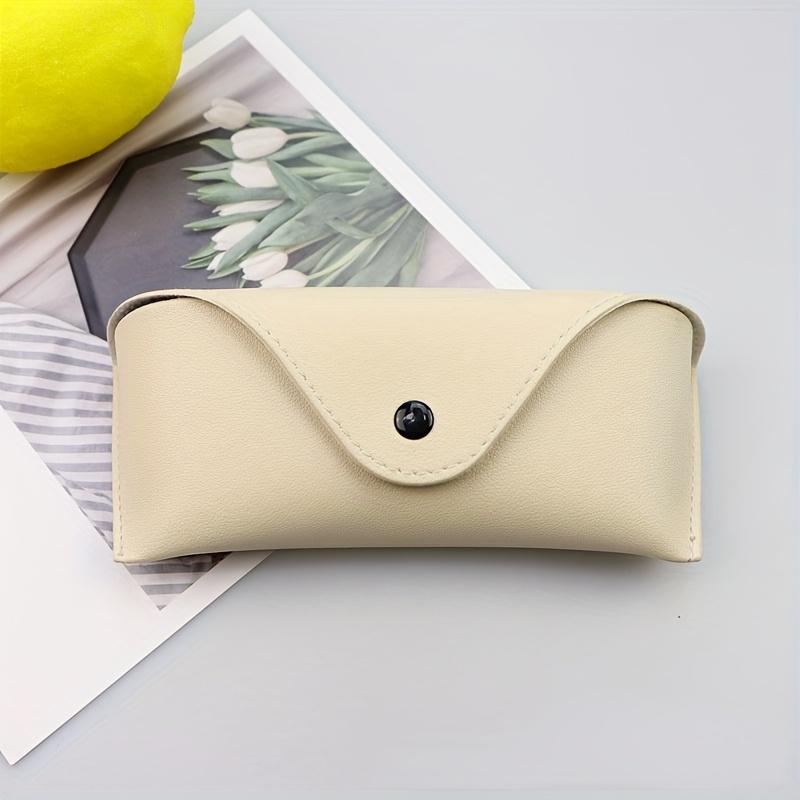 

1pc Durable Eyeglass Case, Soft and Durable Sunglass Pouch for Men and Women бежевий