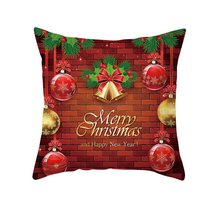 Nordic Christmas Pillowcase Christmas Ball Decoration Home Sofa Cushion Cover