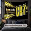 Custom Name Text Tapestry,Cristiano Ronaldo Decorative Wall Hanging, Background Tapestry For Home Bedroom