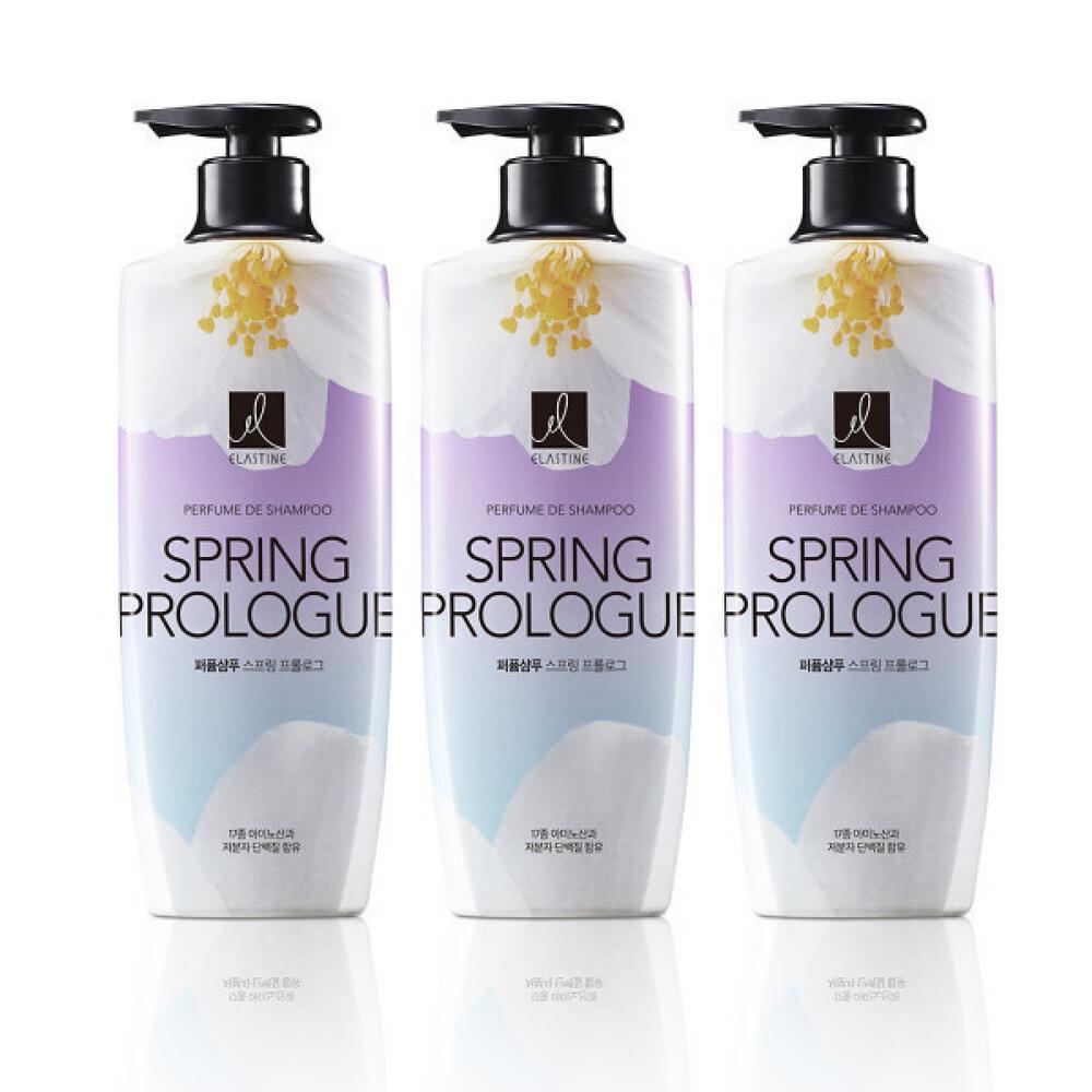Elastin Perfume Spring Prologue Shampoo 600ml 3 Pcs