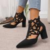 Ladies Shoes 2025 High Quality Ankle Women's Boots Hollow Out Modern Boots Women New Plus Size Best Seller Sandal Boots