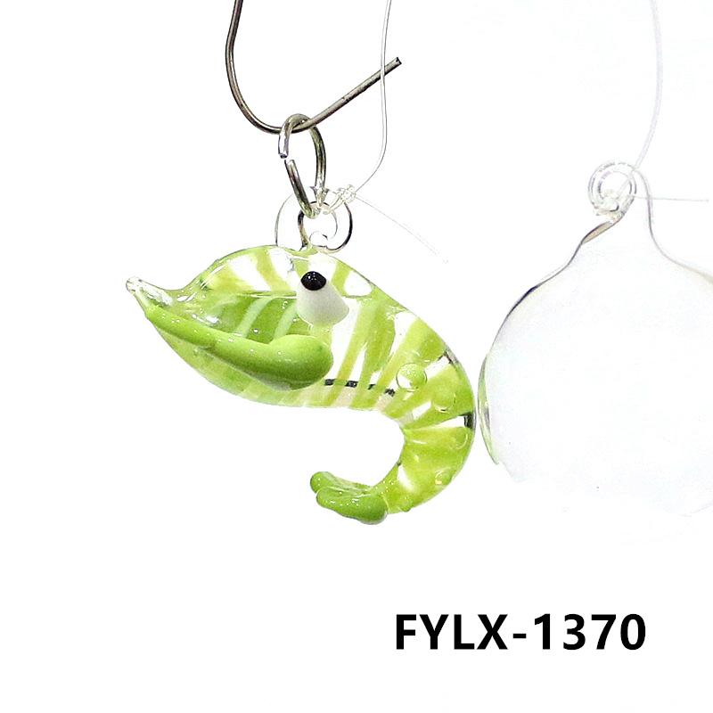Floating Glass Marine Animal Aquarium Decor Mini Lobster Figurine Pendant Cute Shrimp Ornament for Fish Tank Decoration Supplies