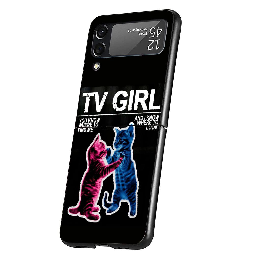 TV Girl Album Cover Phone Case For Samsung Galaxy Z Flip 7 6 5 4 3 5G Flip7 Flip6 Flip5 Flip4 Flip3 Black Fundas Shell