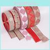 New 10 Meter Christmas Gift Decorative Faux Linen Ribbon In Vibrant Colors For Festive Diy Crafts