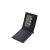 Daks Black Leather Dd Logo Classic Money Clip