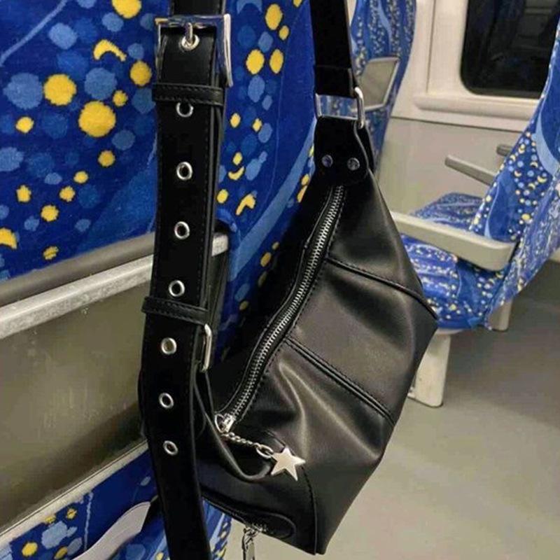 Autumn and Winter Bag Simple Retro Crossbody Bag All Fashion Shoulder Bag Splicing Women's Bag