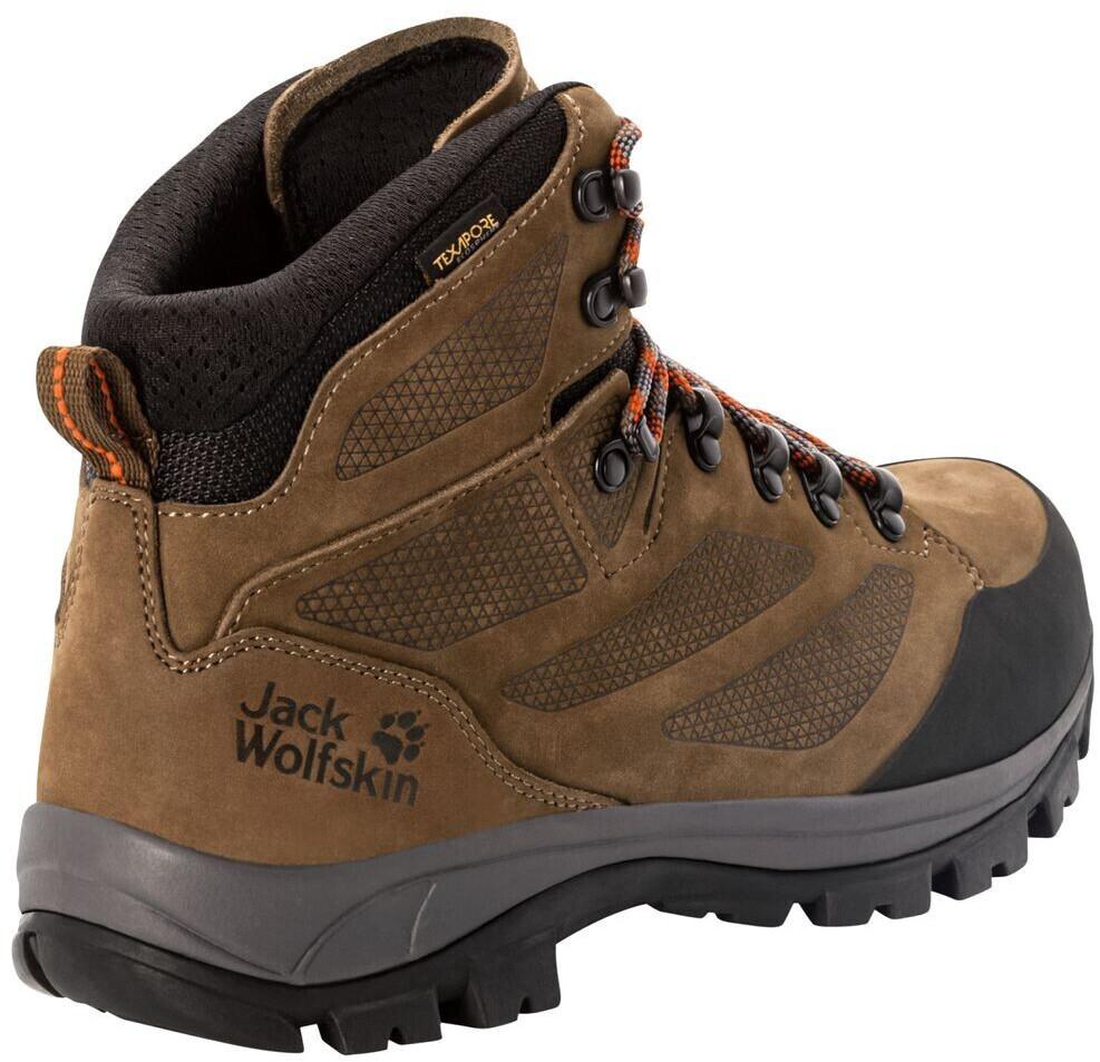 Men's Trekking Boots Jack Wolfskin Rebellion Texapore Mid M Men Rebellion Texapore Mid Brown Red